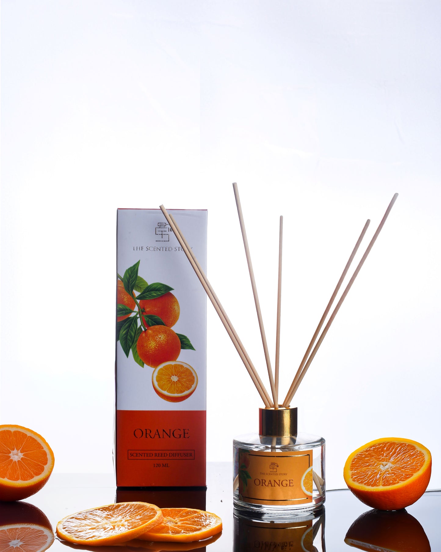 Orange Reed Sticks Diffuser